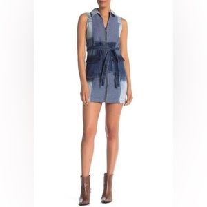 Desigual denim patch work dress Y2K